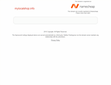 Tablet Screenshot of mylocalshop.info
